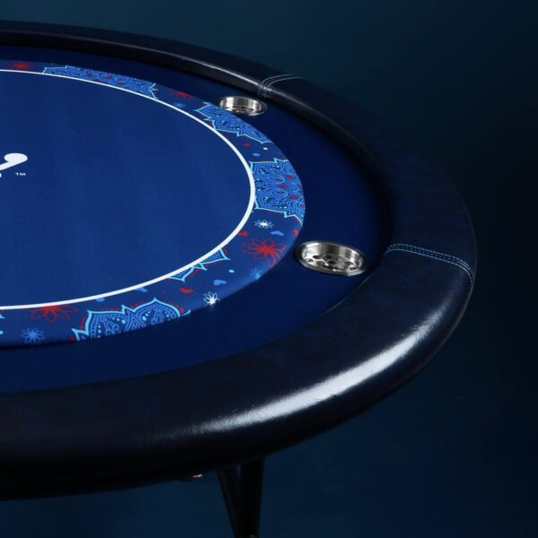 Large Leaf Table - (Navy - Pattern)