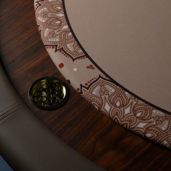 Large Leaf Table - (Beige - Pattern)