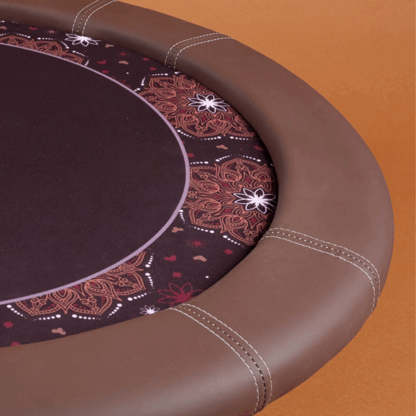 Small leaf table - (brown - pattern)