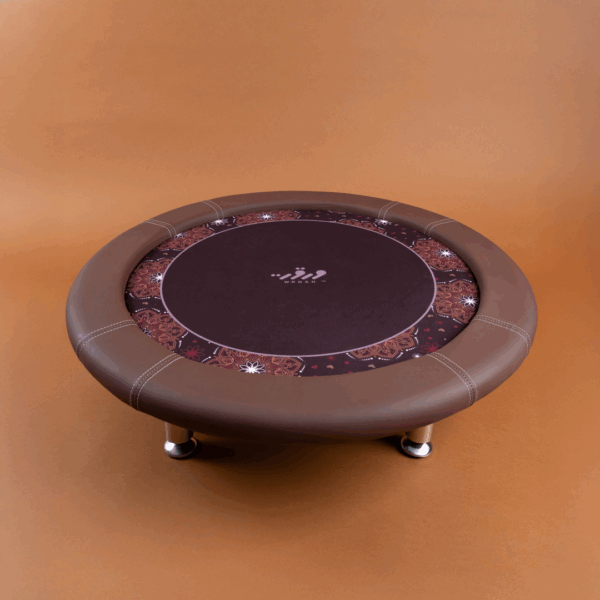 Small leaf table - (brown - pattern)